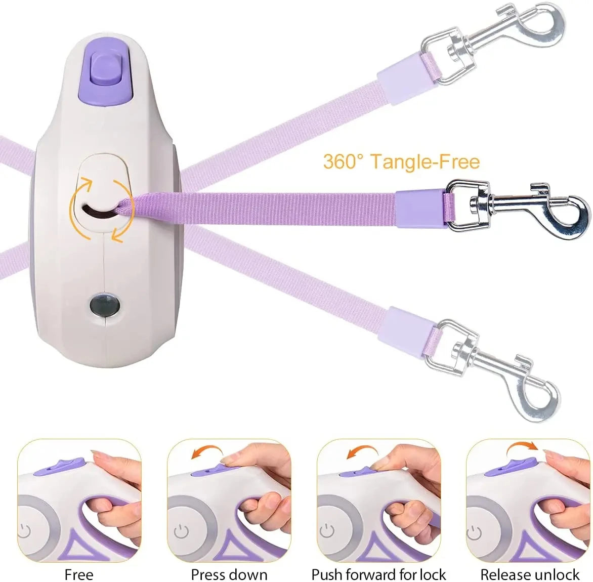 Automatic Retractable Luminous Dog Walking Rope Automatic Retractable Luminous Dog Walking Rope